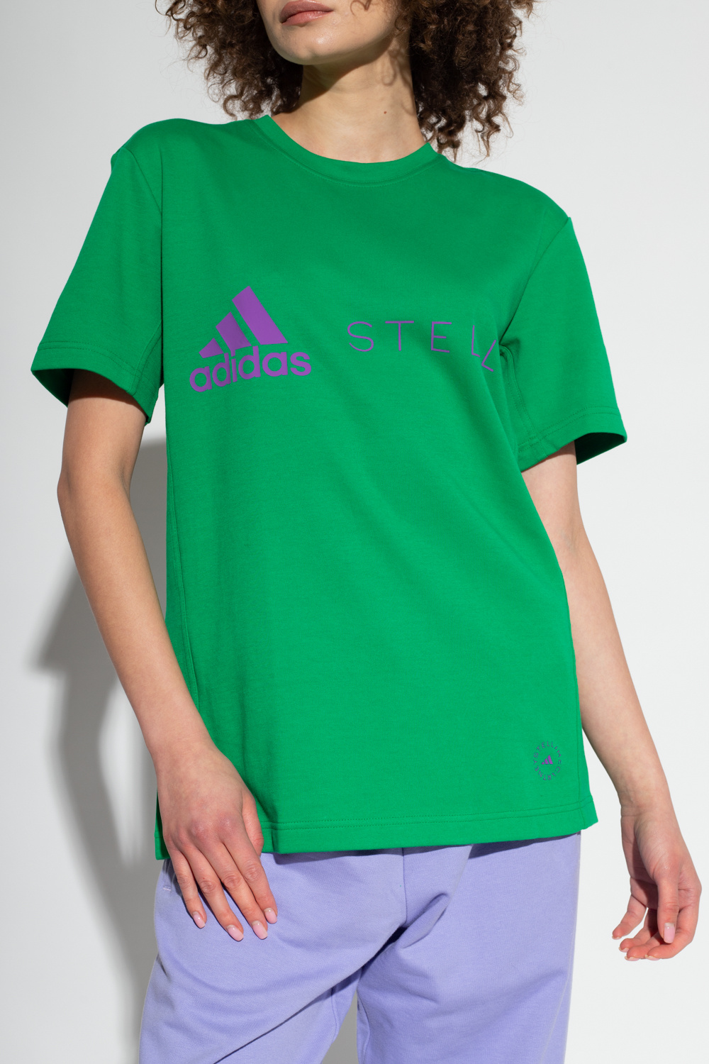 adidas terrex ax2r bb1980 women shirt with logo ADIDAS by Stella McCartney Green T SchaferandweinerShops Japan